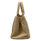 Prada Tote Canapa Beige Bijou Studs — view 4