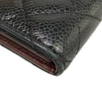 Chanel Trifold Wallet Black Silver — view 7