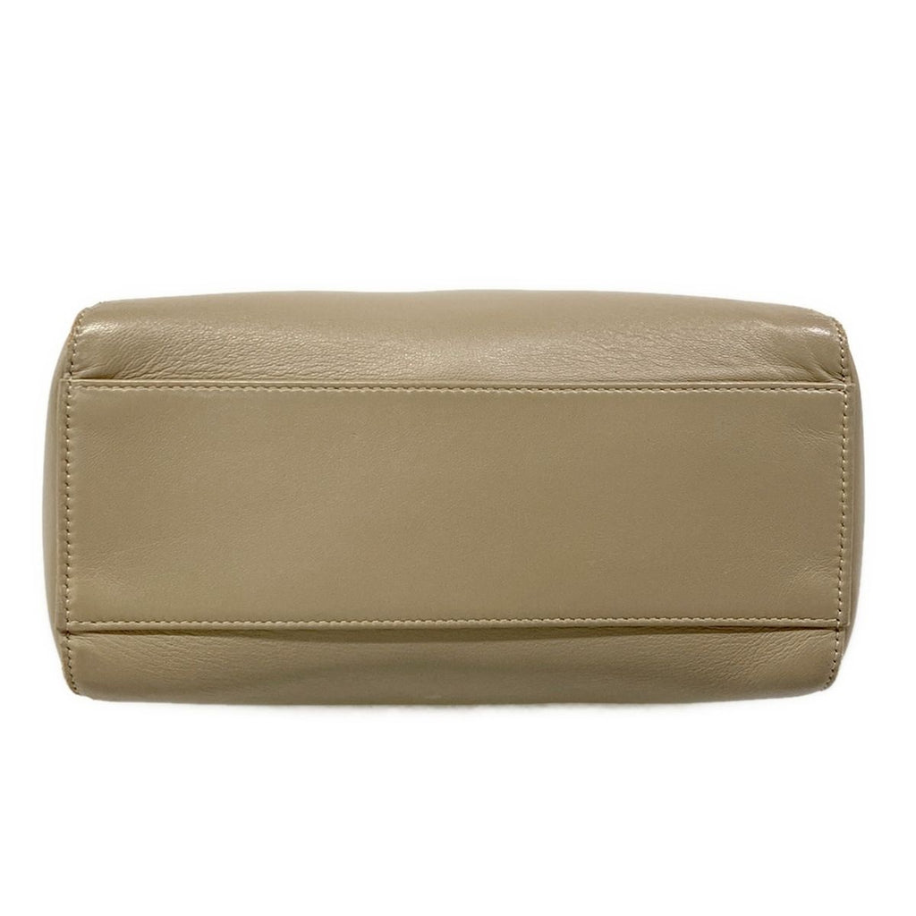 Fendi Handbag Peekaboo Iconic Small Beige Leather — view 5
