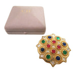 Dior Marble Stone Brooch Metal Multicolor — view 2