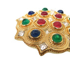 Dior Marble Stone Brooch Metal Multicolor — view 6
