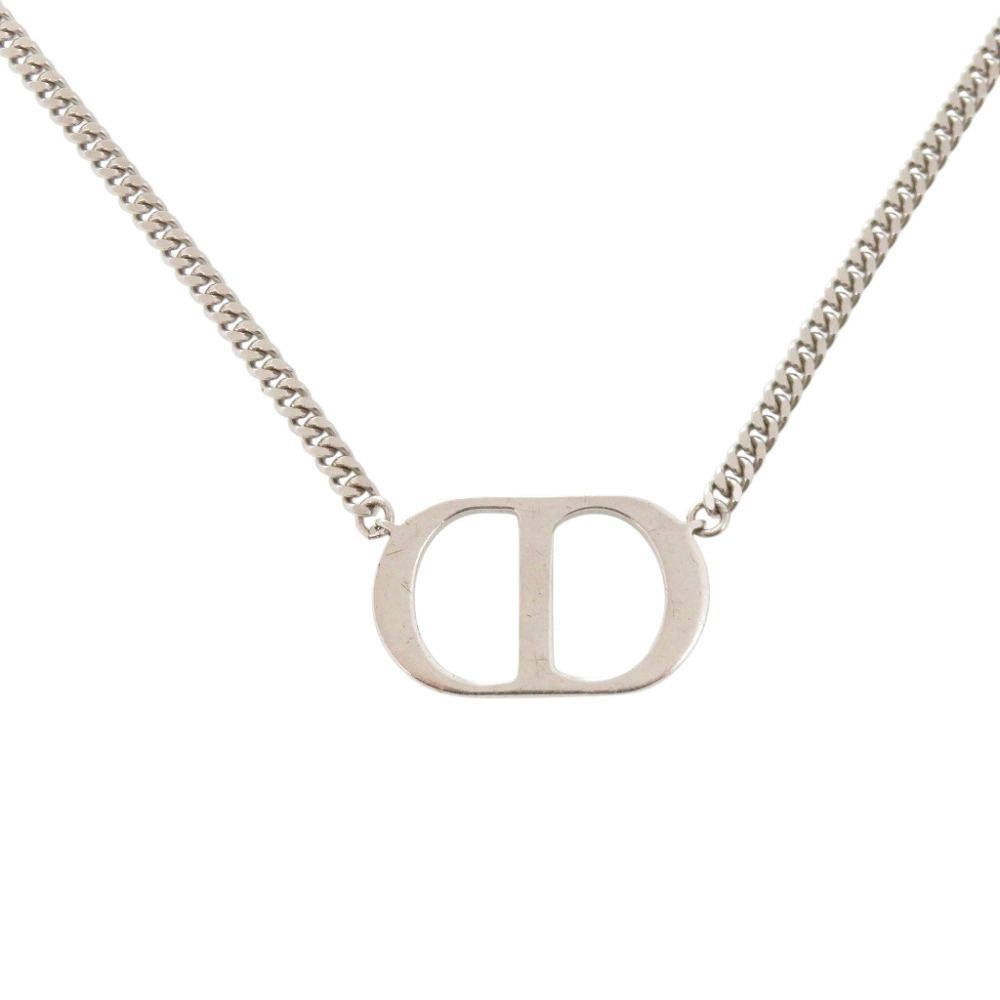 Dior CD Logo 925 Sterling Silver Necklace — view 2