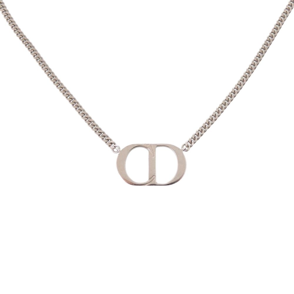 Dior CD Logo 925 Sterling Silver Necklace