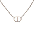 Dior CD Logo 925 Sterling Silver Necklace
