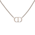 Dior CD Logo 925 Sterling Silver Necklace