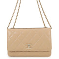 Chanel Chain Wallet Quilted CC Logo Lambskin Shoulder Bag