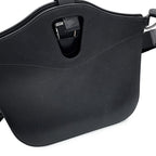 Hermes Tote Messenger Attrage Black Silver Ever Gray Canvas — view 6