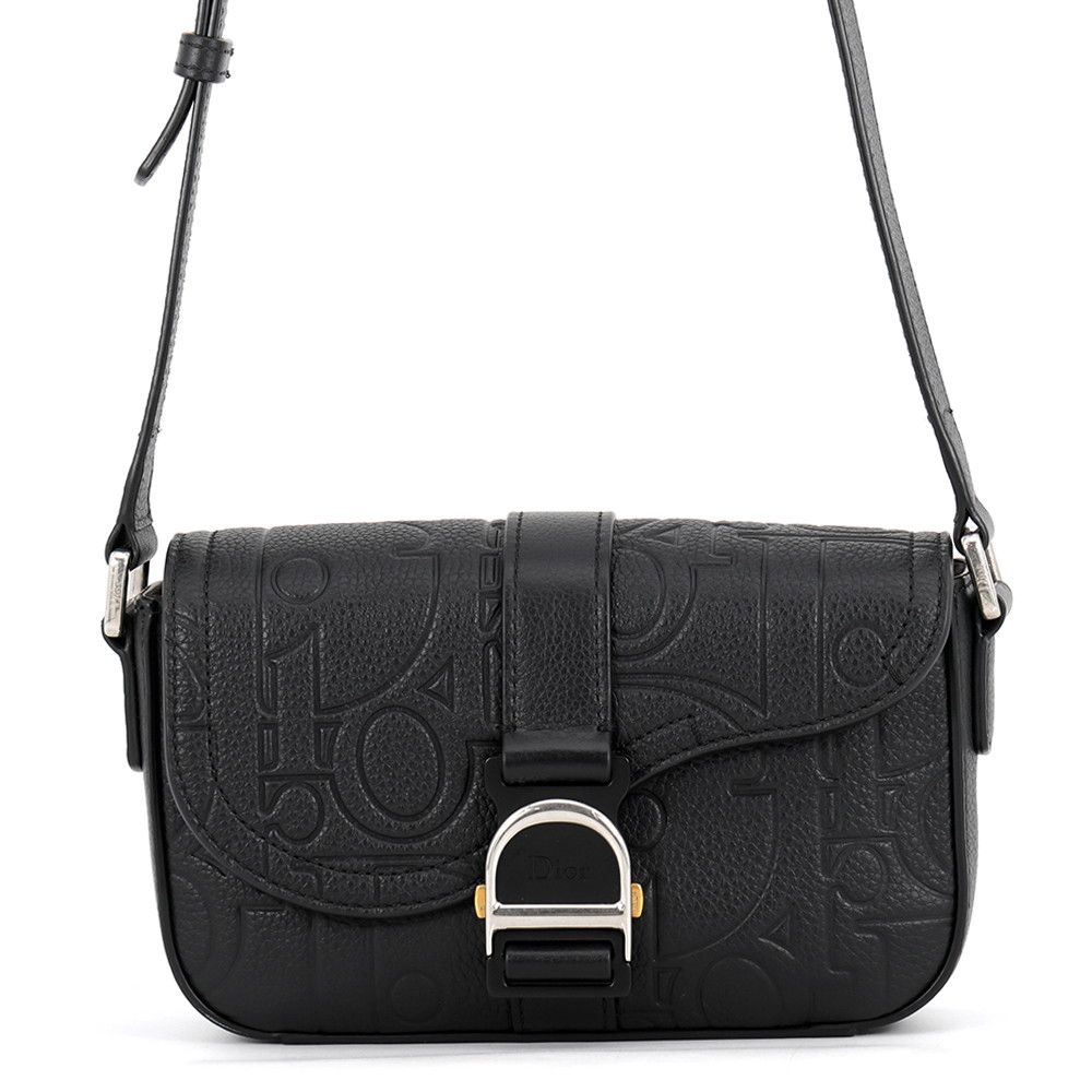 Dior Shoulder Bag Saddle Heritage Black