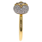 Louis Vuitton Color Blossom Pave Diamond 53 Ring 18k Yellow Gold — view 3