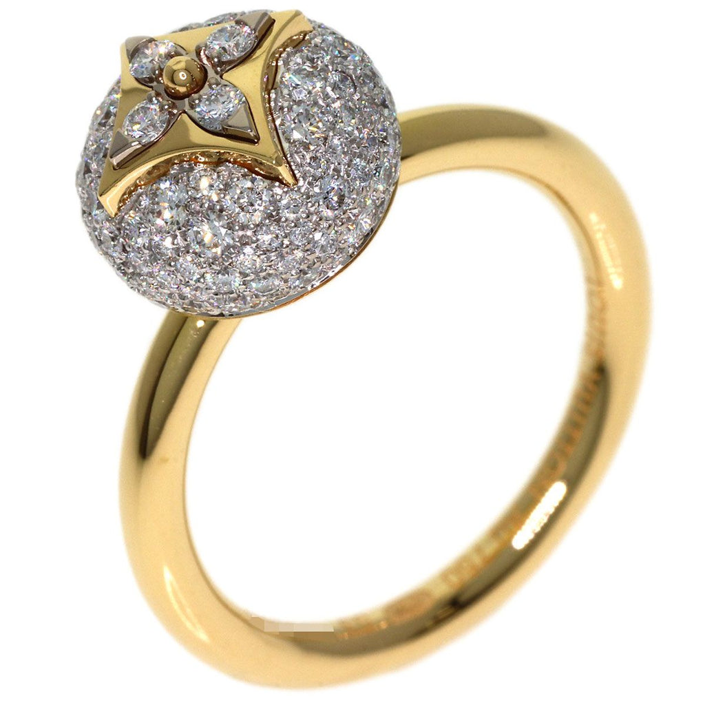 Louis Vuitton Color Blossom Pave Diamond 53 Ring 18k Yellow Gold — view 2
