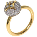 Louis Vuitton Color Blossom Pave Diamond 53 Ring 18k Yellow Gold — view 2
