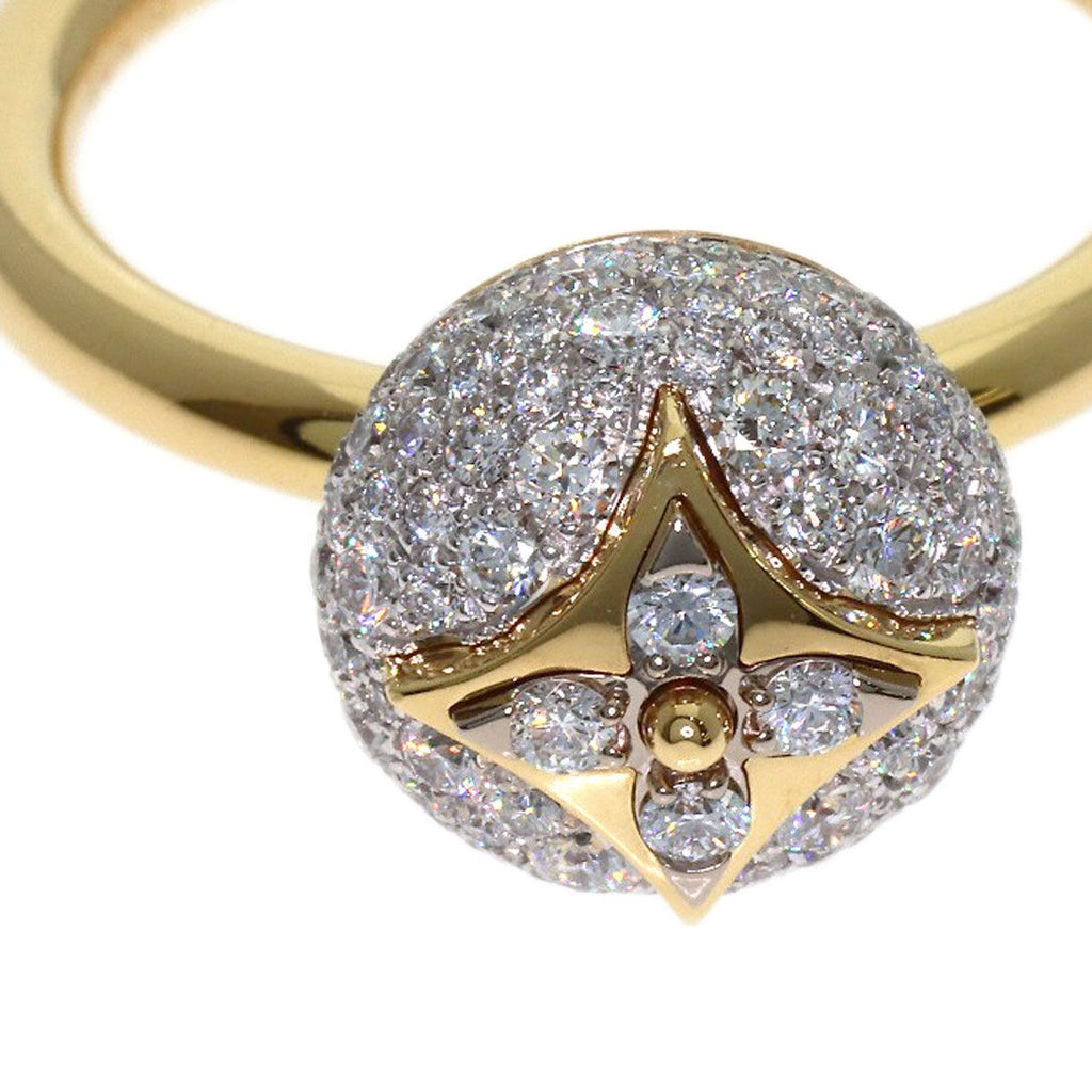 Louis Vuitton Color Blossom Pave Diamond 53 Ring 18k Yellow Gold — view 7