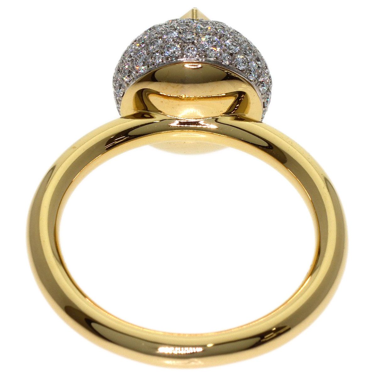 Louis Vuitton Color Blossom Pave Diamond 53 Ring 18k Yellow Gold — view 4