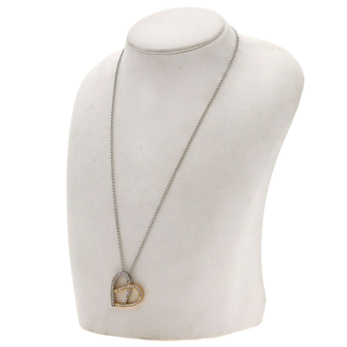 Celine Heart Diamond Necklace — view 5