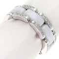 Chanel Ultra Diamond White Ceramic 53 Ring 18K Gold