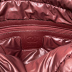 Chanel Coco Cocoon Messenger Bag Silver Nylon — view 6