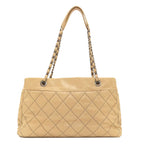Chanel CC Logo Wild Stitch Silver Shoulder Bag Calfskin — view 2