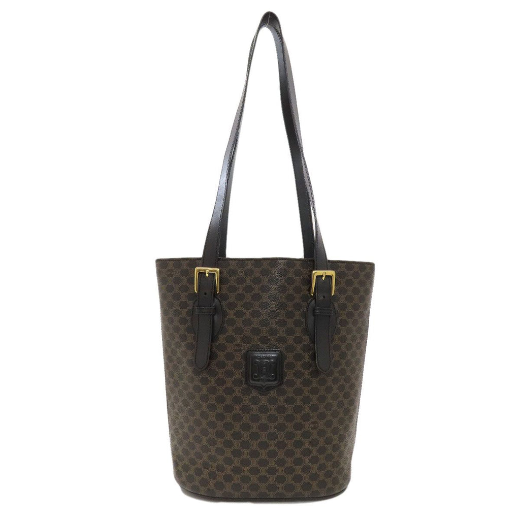 Celine Macadam Pattern Tote Leather