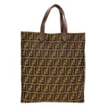 Fendi Zucca Pattern Tote Canvas