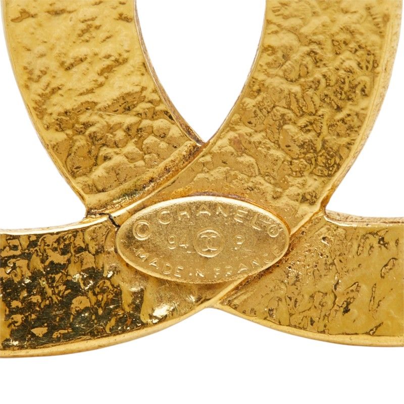 Chanel 94P CC Logo Vintage Brooch Gold Plated — view 5