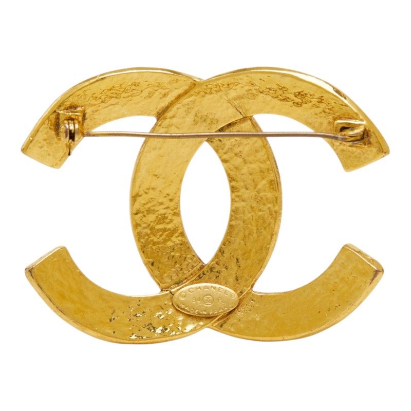 Chanel 94P CC Logo Vintage Brooch Gold Plated — view 2