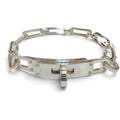 Hermes Kelly Chaine Simple Tour Bracelet Silver 19