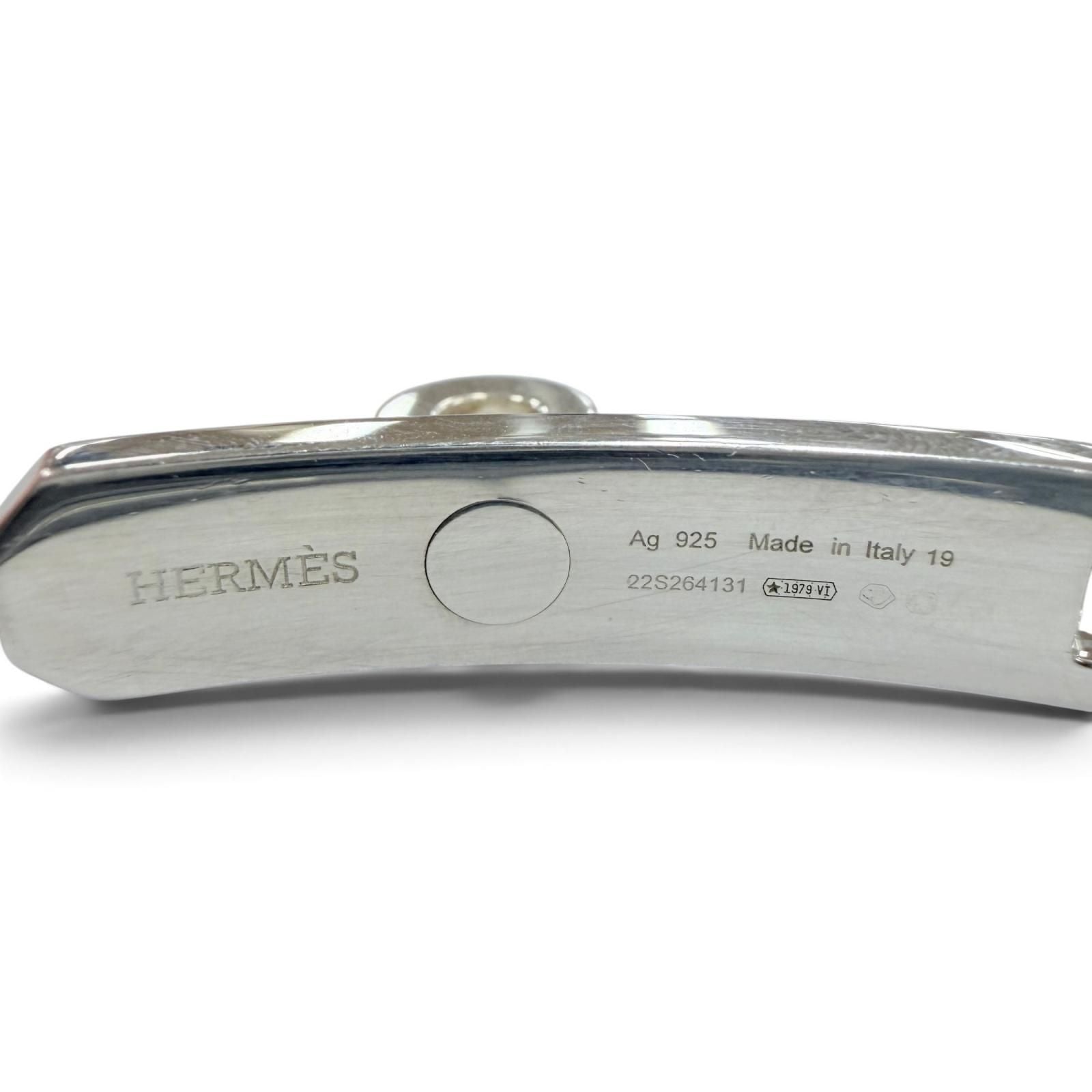 Hermes Kelly Chaine Simple Tour Bracelet Silver 19 — view 7