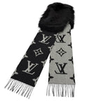 Louis Vuitton Echarpe Reykjavik Fur Cashmere 100% Fox Fur Scarf — view 3