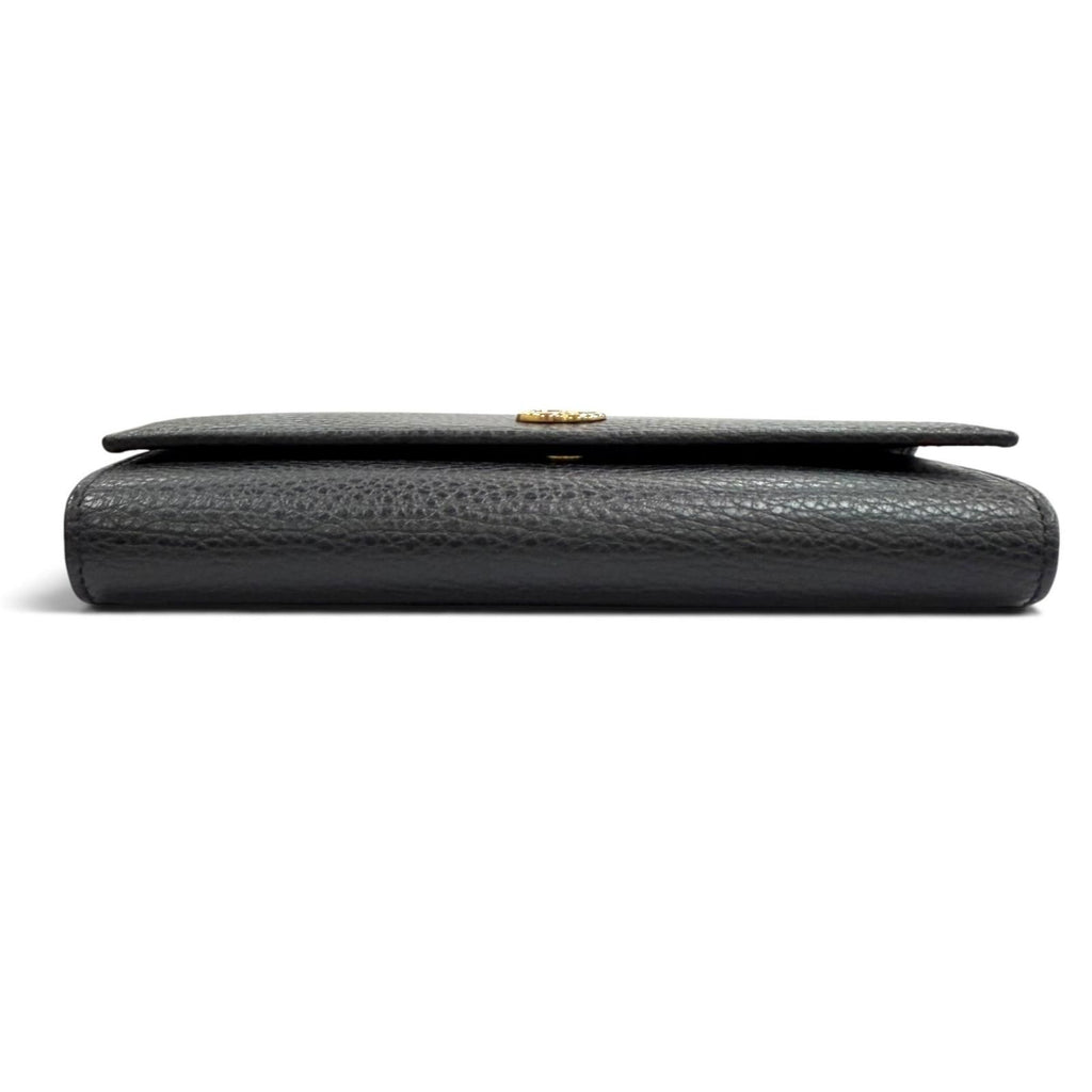 Gucci Double G Continental Wallet GG Marmont Leather — view 4