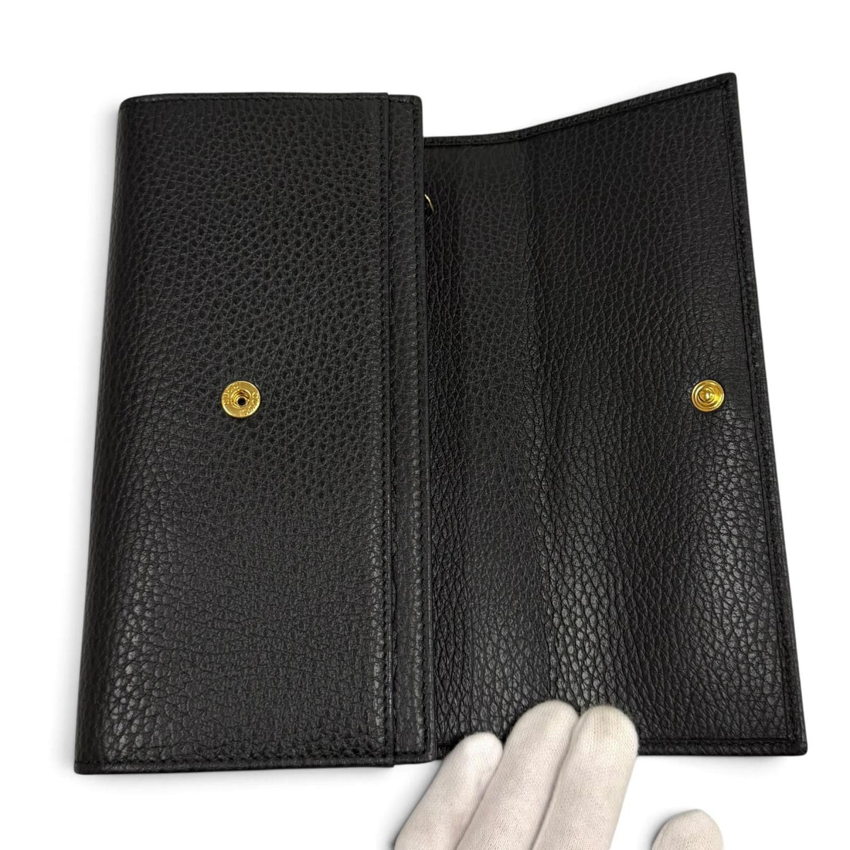 Gucci Double G Continental Wallet GG Marmont Leather — view 5