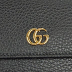 Gucci Double G Continental Wallet GG Marmont Leather — view 8