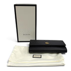 Gucci Double G Continental Wallet GG Marmont Leather — view 2