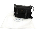 Prada Nylon Leather Re-Nylon Shoulder Bag Black — view 2