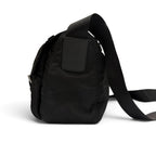Prada Nylon Leather Re-Nylon Shoulder Bag Black — view 5