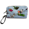 Prada Triangle Logo Re-Nylon Surf Print Makeup Pouch Blue with Wristlet