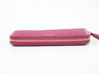 Prada Quilted Nylon Zip Around Wallet Pink — view 5