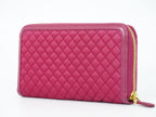 Prada Quilted Nylon Zip Around Wallet Pink — view 2