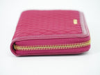 Prada Quilted Nylon Zip Around Wallet Pink — view 4