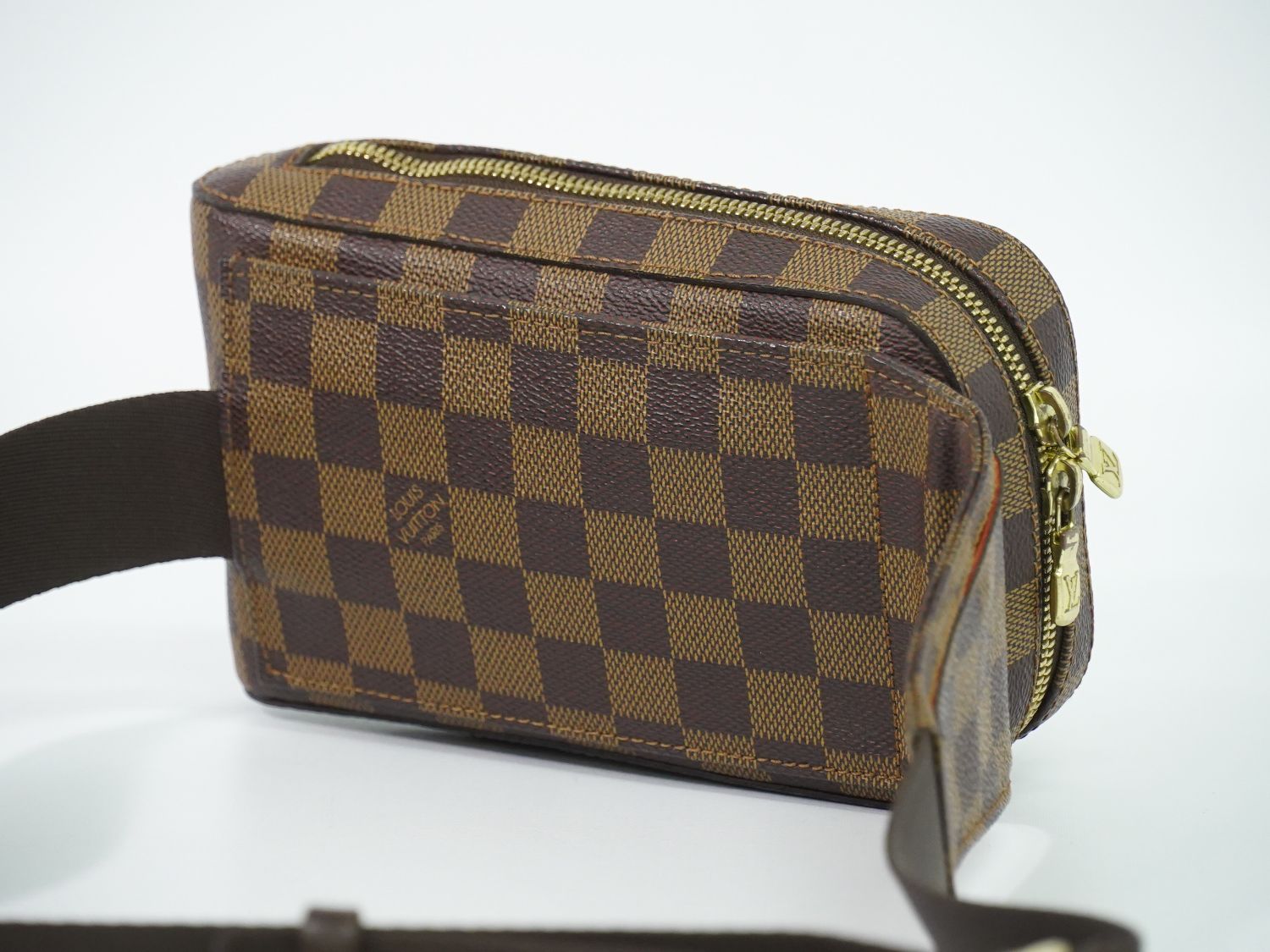 Louis Vuitton LV Damier Geronimos Ebene Belt Bag Brown — view 2