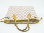 Louis Vuitton LV Vintage Neverfull PM Damier Azur Tote White Gray — view 5