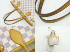 Louis Vuitton LV Vintage Neverfull PM Damier Azur Tote White Gray — view 6