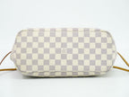Louis Vuitton LV Vintage Neverfull PM Damier Azur Tote White Gray — view 3