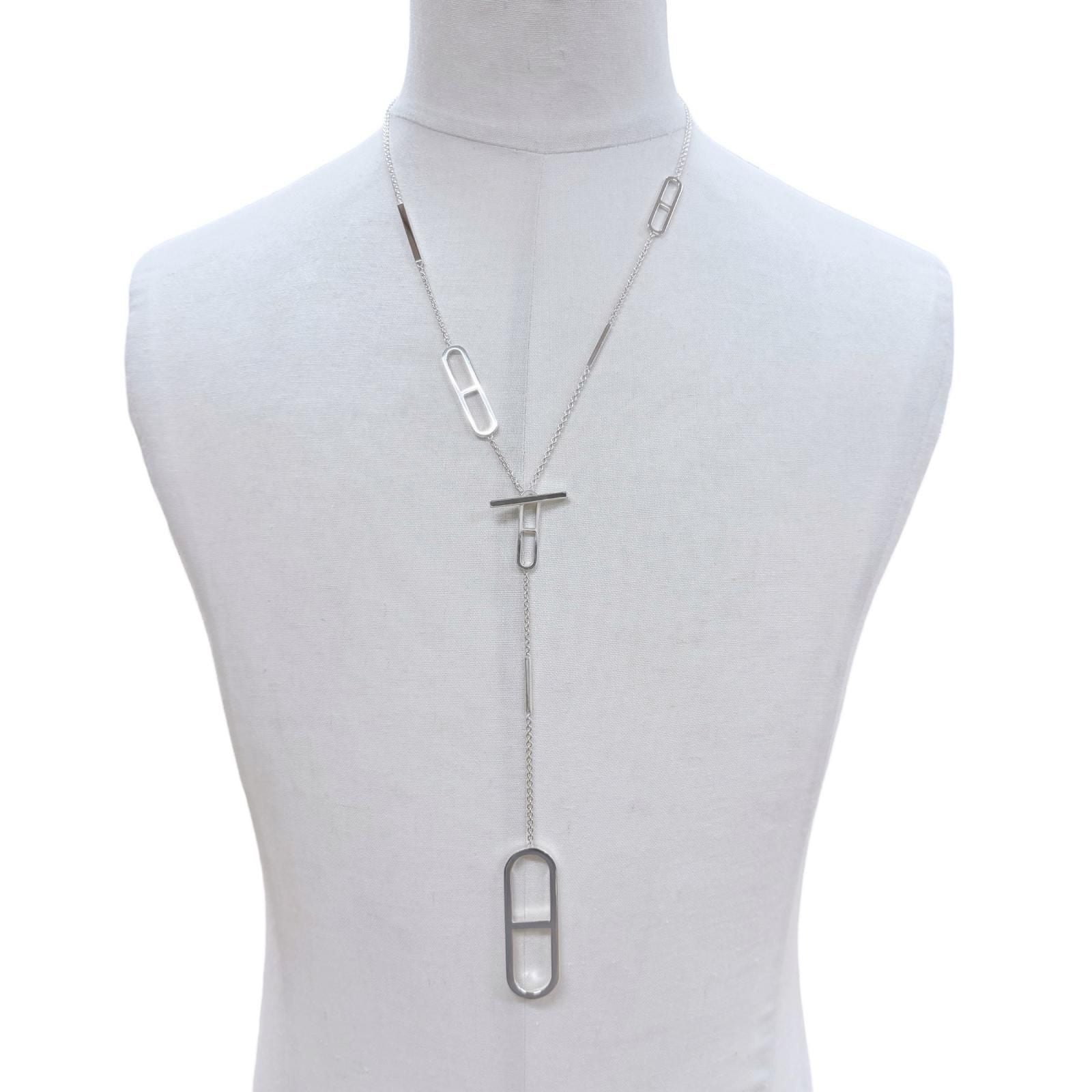 Hermes Ever Chaine D'ancre 925 Necklace 80 Silver — view 2