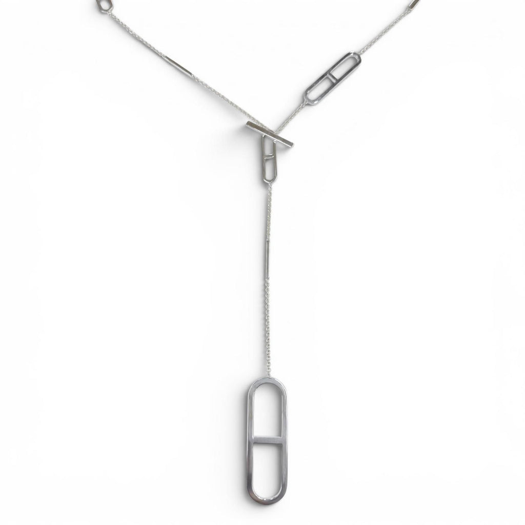 Hermes Ever Chaine D'ancre 925 Necklace 80 Silver