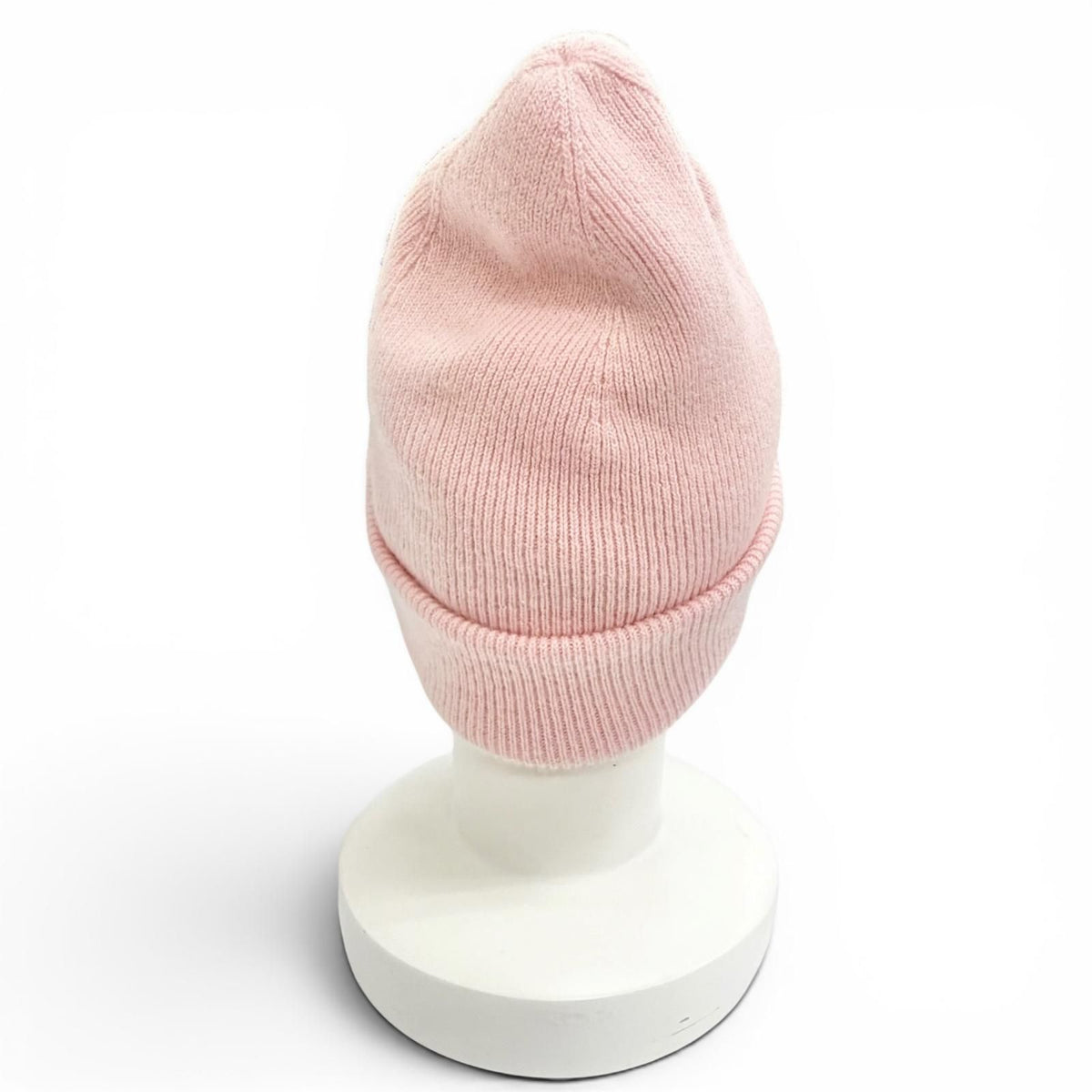 Hermes Beanie Lisa Slalom Wool Cashmere Rose Sakura Sellier Buttons Knit Cap Hat — view 6