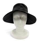 Hermes Deerskin Bucket Hat Leather Hat Black 56 — view 2