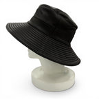 Hermes Deerskin Bucket Hat Leather Hat Black 56 — view 3