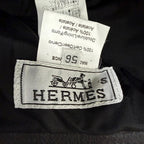 Hermes Deerskin Bucket Hat Leather Hat Black 56 — view 6