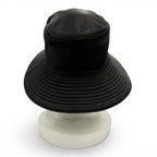 Hermes Deerskin Bucket Hat Leather Hat Black 56 — view 4
