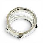 Hermes Clou de H Double Ring Silver — view 6